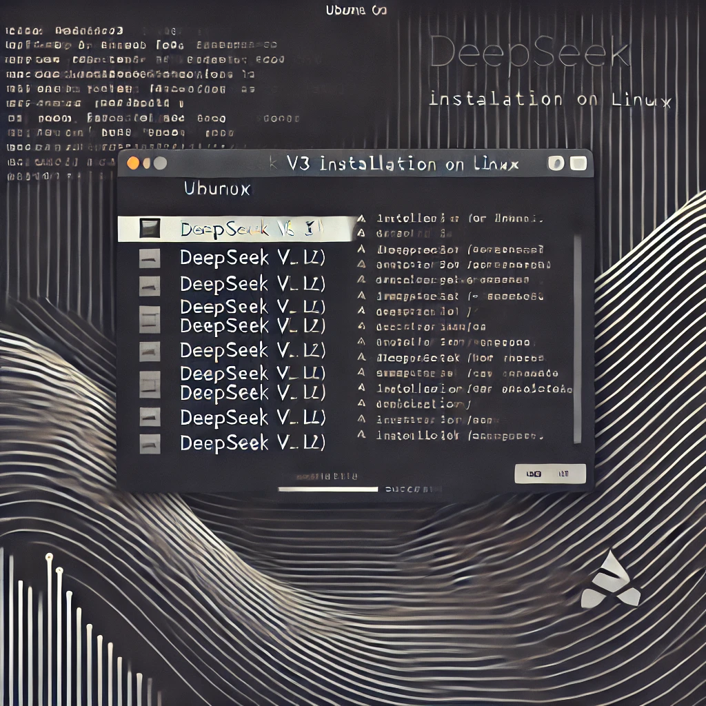 DeepSeek V3 Linux 설치 화면