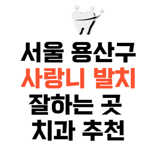 서울 용산구 사랑니 발치 잘하는 곳 치과 추천 매복 가격 비용.png