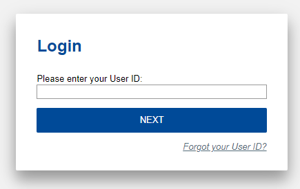 User ID Recovery 화면