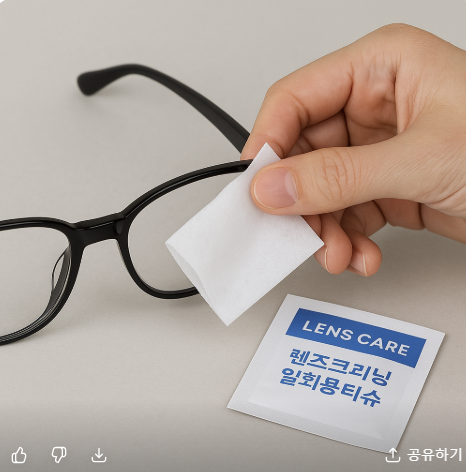 매일 닦아도 새것처럼! LENS CARE 렌즈크리닝 일회용 티슈 200매 솔직 후기 관련 사진