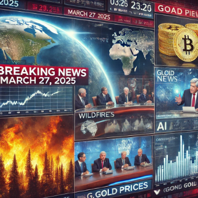 2025년 3월 27일 글로벌 경제 주요 뉴스 요약 (금리 분화, 비트코인 반등, 유가 불안정)
