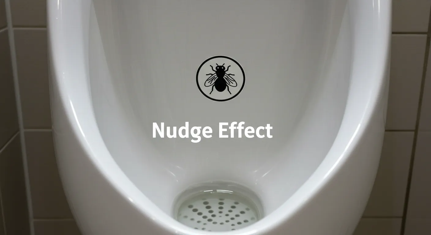 소변기에 그려진 파리