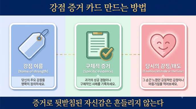 강점 증거 카드 구성 3요소