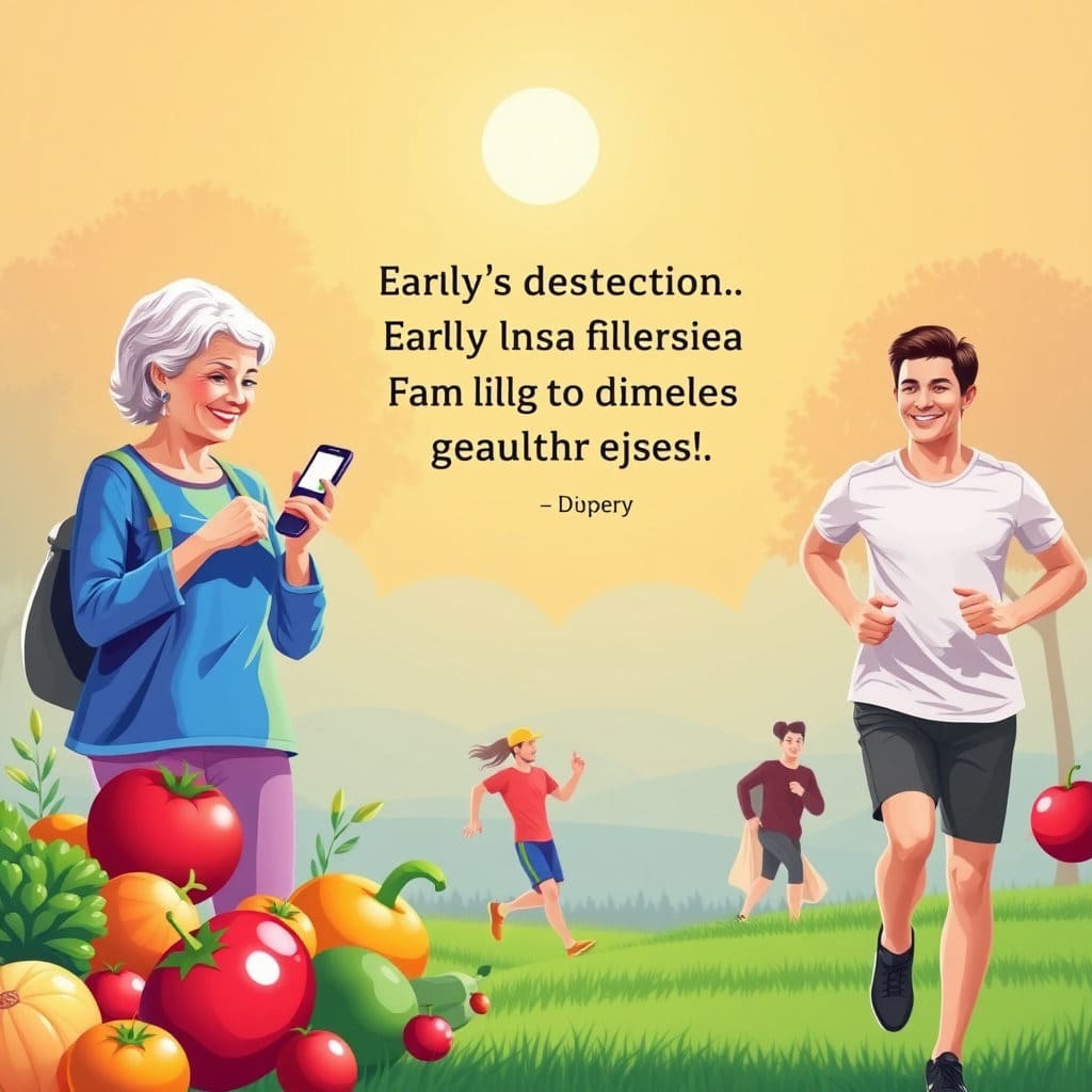 당뇨병은 조기 발견과 꾸준한 관리가 중요하며, 건강한 식습관과 규칙적인 운동이 필수적임을 나타냅니다. 희망적이고 긍정적인 메시지를 전달하여 독자들이 건강 관리에 힘쓰도록 독려합니다