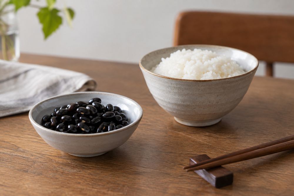 검은콩이 검은 머리를 만드는 것은 아닙니다