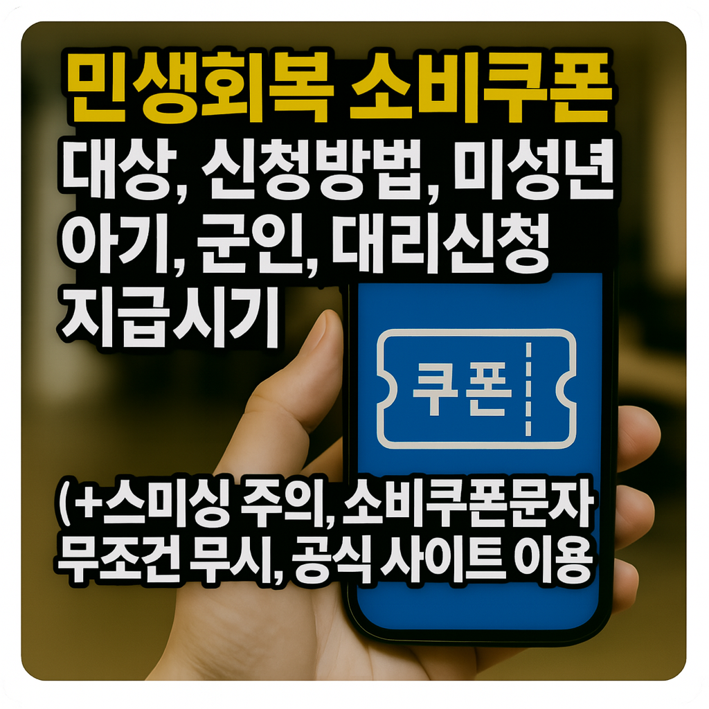 민생회복 소비쿠폰