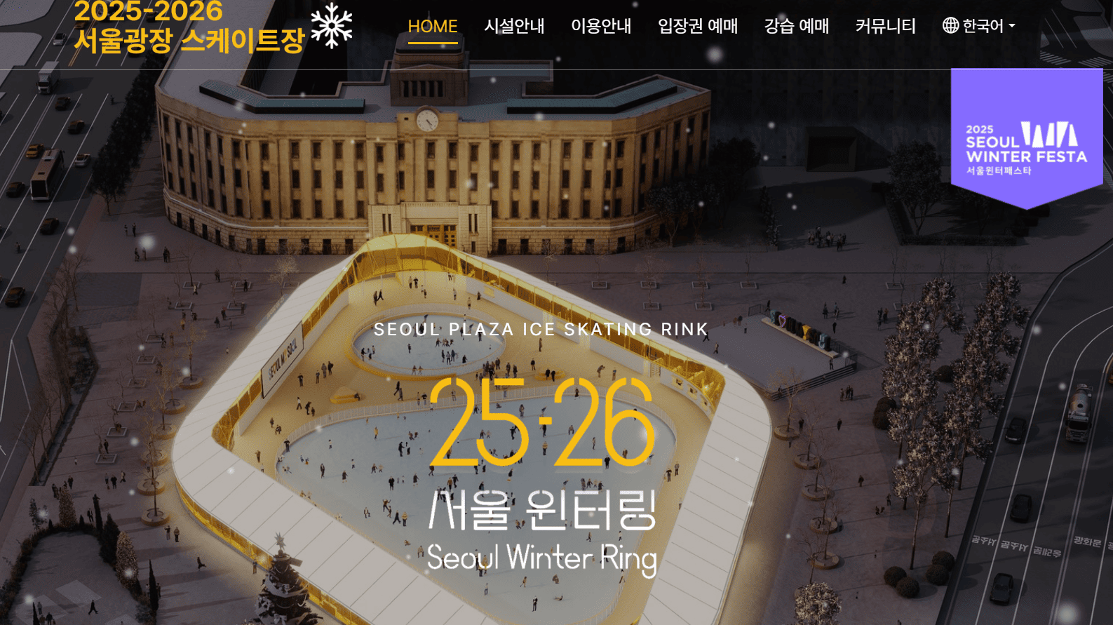 서울광장 스케이트장