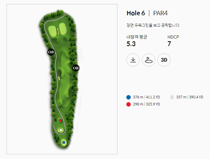 골프존카운티 감포 인코스 6