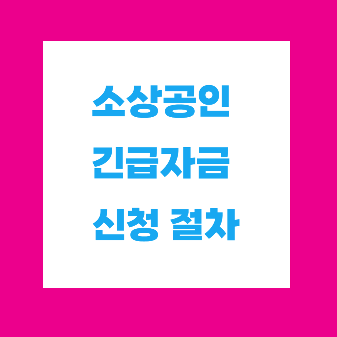 💼 소상공인 긴급자금 신청 절차 – 2025년 최신 가이드