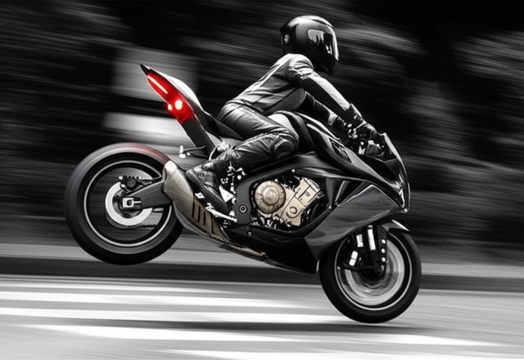 오토바이 안전 운전의 시작: 급정거 ..