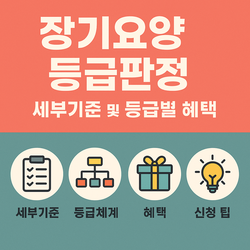 장기요양 등급판정 기준과 등급별 혜택 총정리