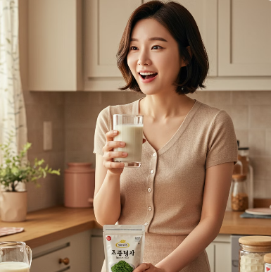 들깨가루 먹는법 : 건강 음료