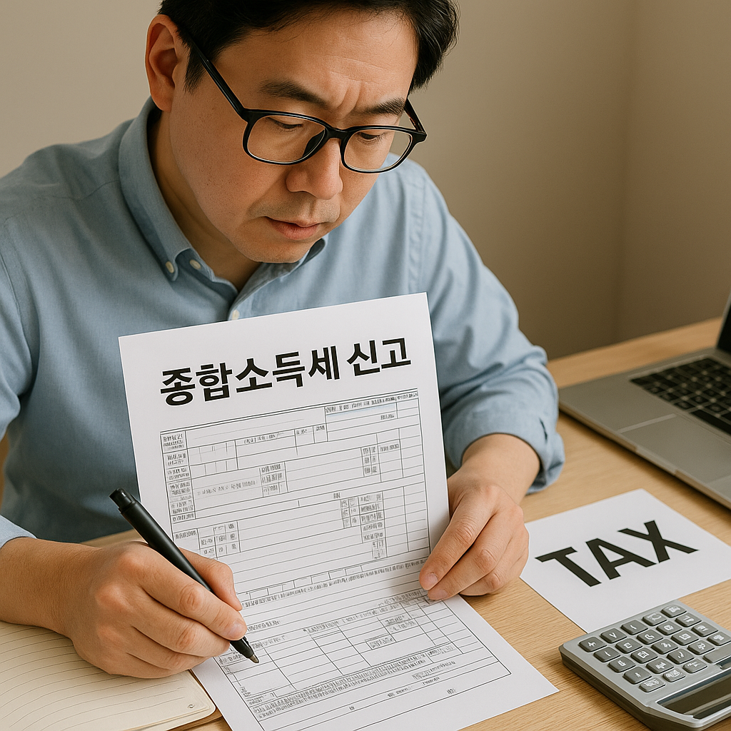 종합소득세 신고 사진