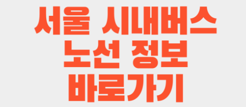 서울시내버스정보