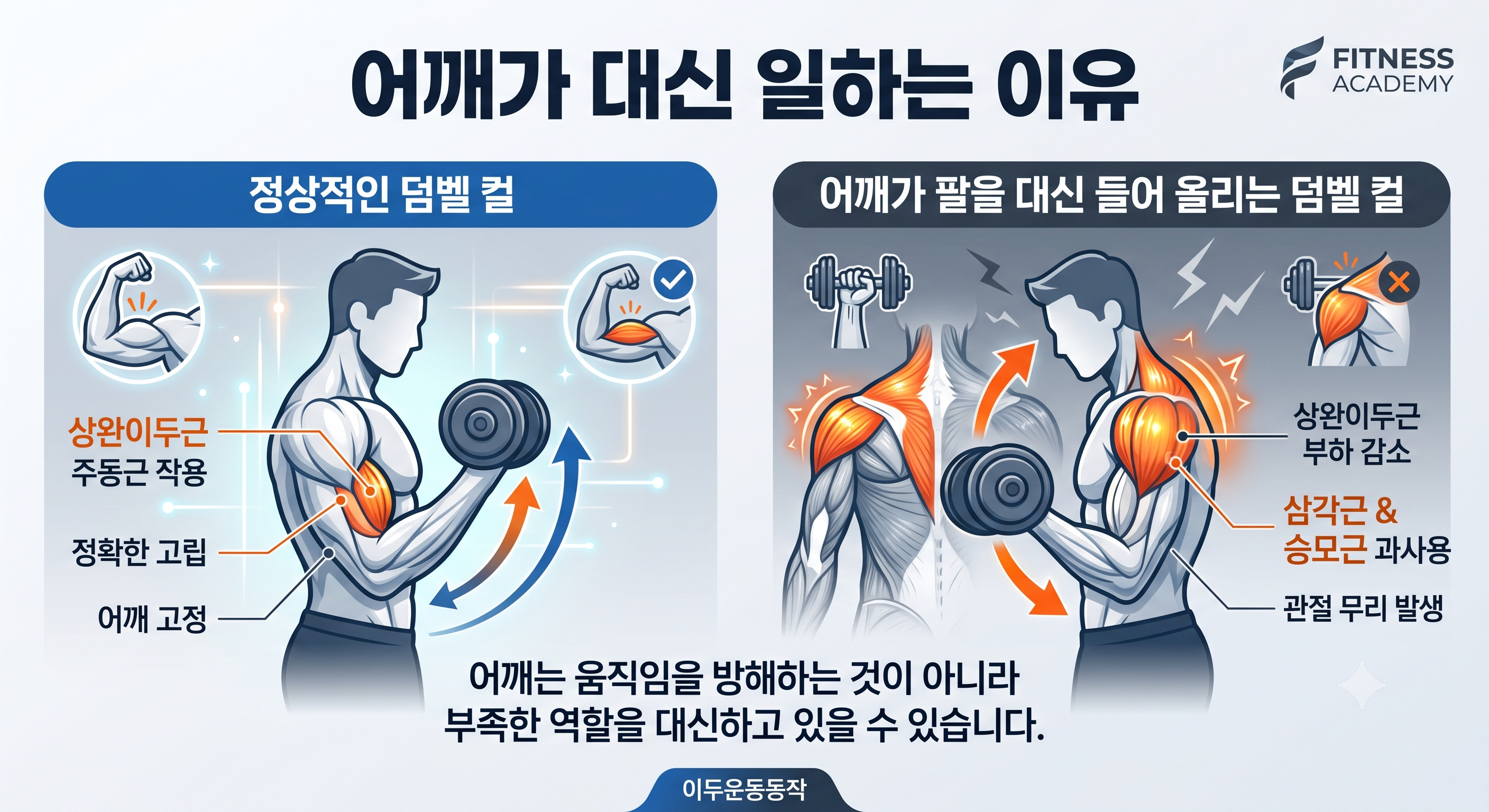 어깨가 대신 일하는 이유