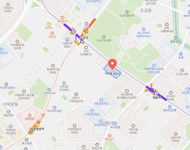 더샵 송파루미스타 위치