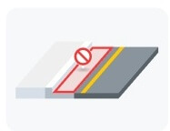 인도와 차도 사이 빨간색