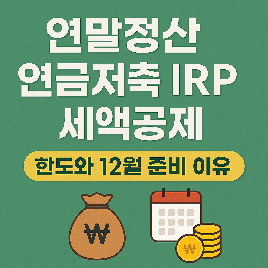 연말정산 연금저축 IRP 세액공제 한도