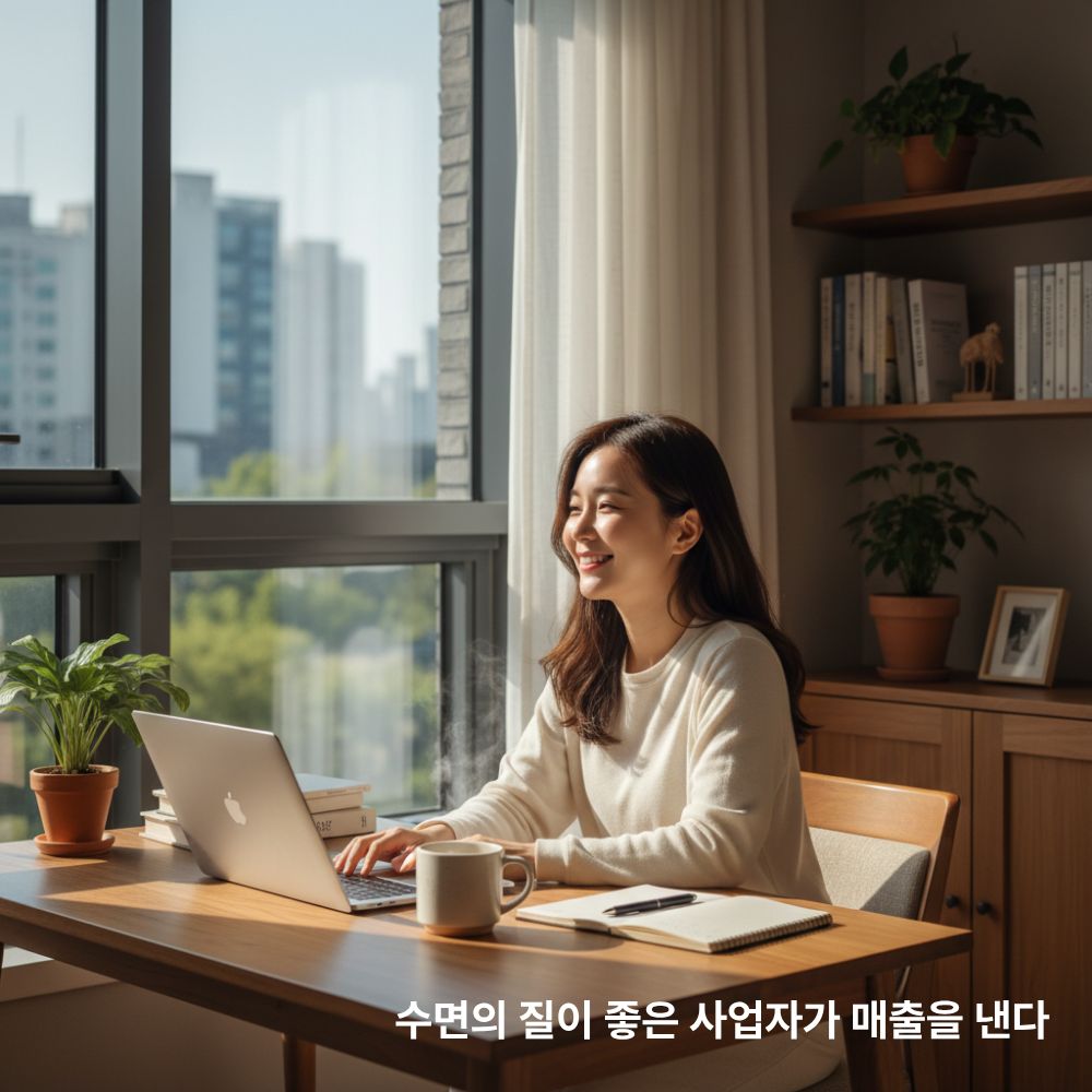 자영업자, 1인사업가, 수면, 매출, 걱정