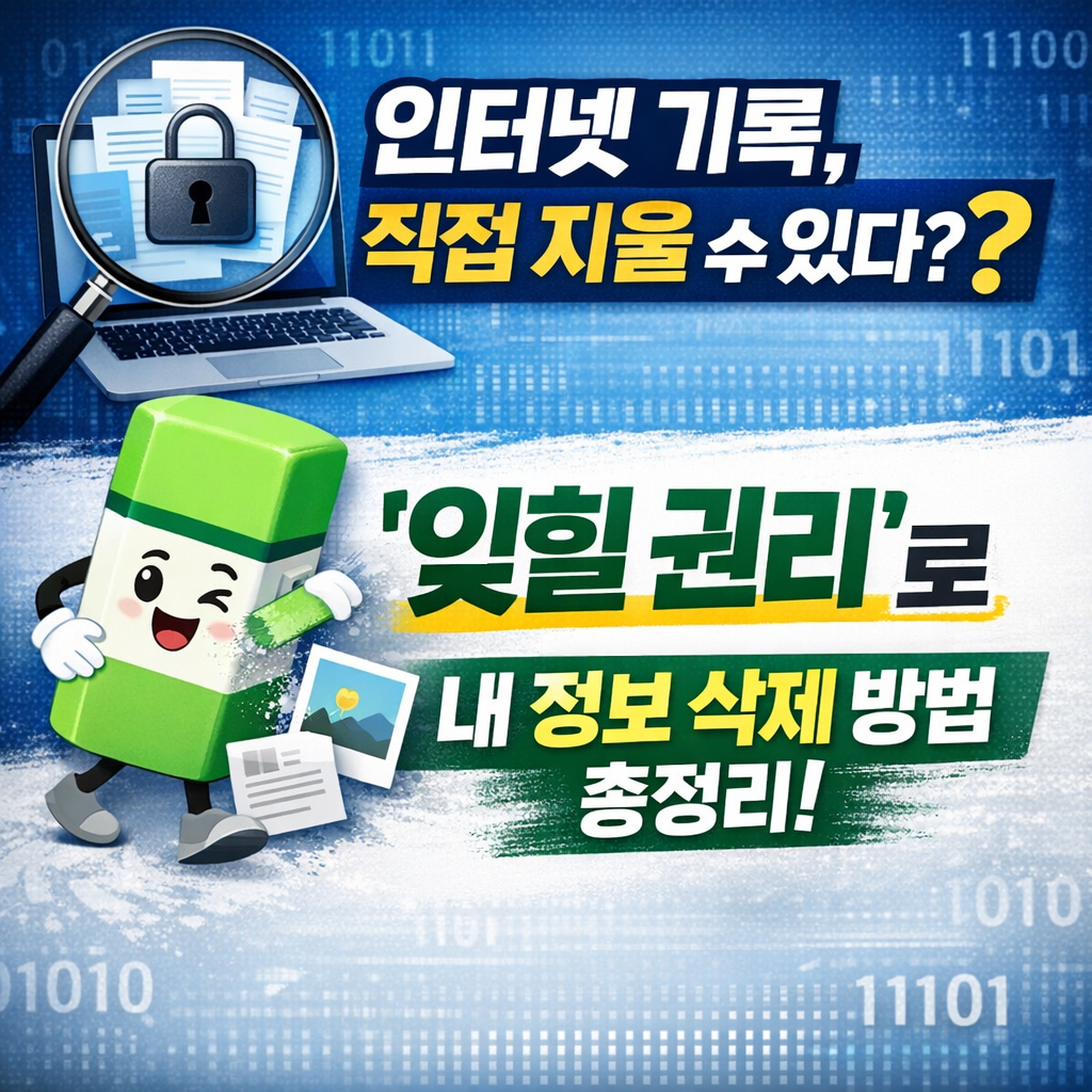 잊힐 권리 보장 범위와 한국에서 정보 삭제 요청하는 방법 총정리!