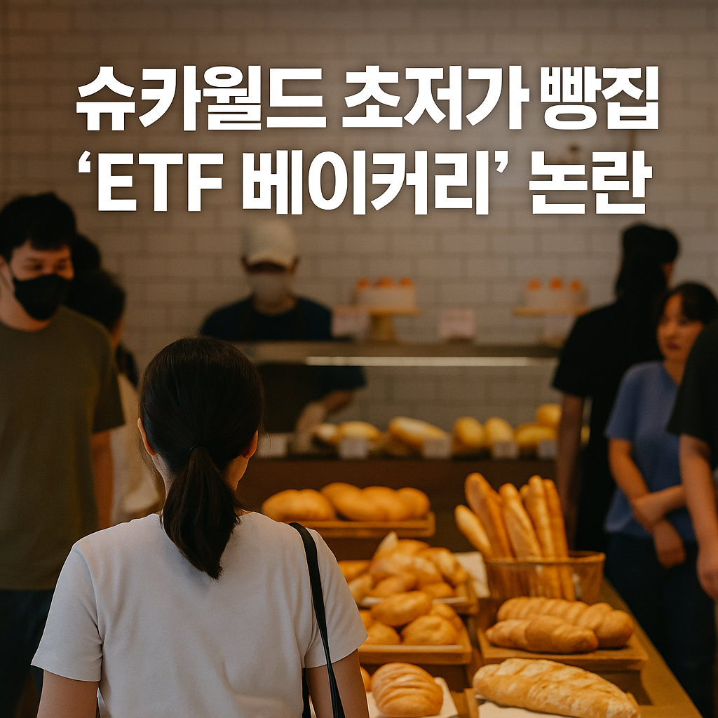 슈카월드 초저가 빵집 ‘ETF 베이커리’ 논란