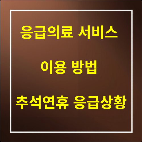 가까운 응급 의료기관 찾기