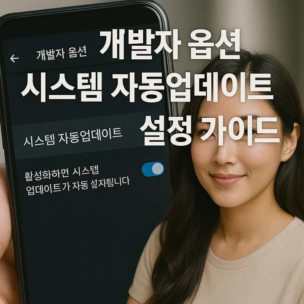 개발자 옵션 시스템 자동업데이트 설정 가이드