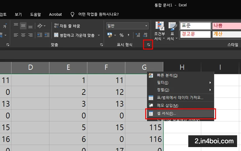 표시-형식