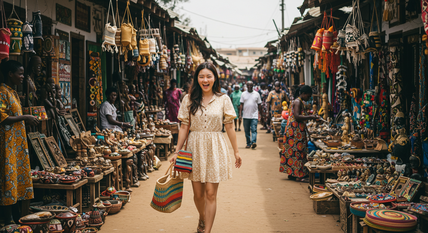 아프리카를 여행하는 사람