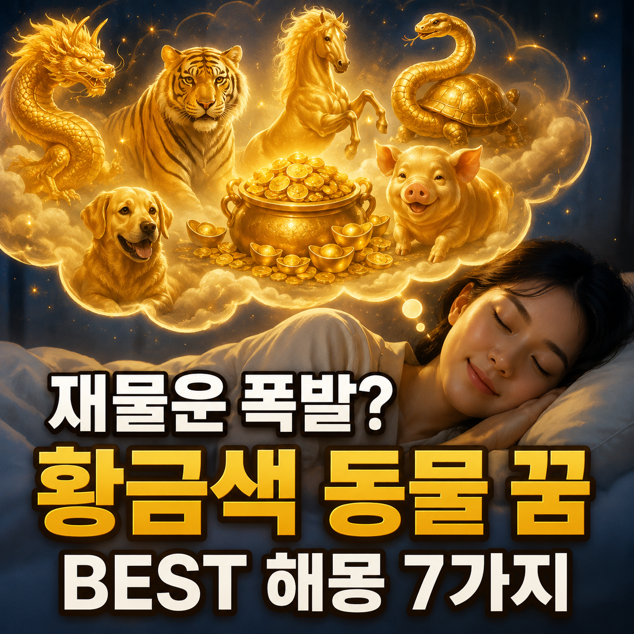 황금색 동물 꿈
