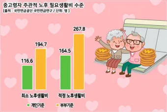 노후생활비 부부적정 풍족한 1인 적정_6