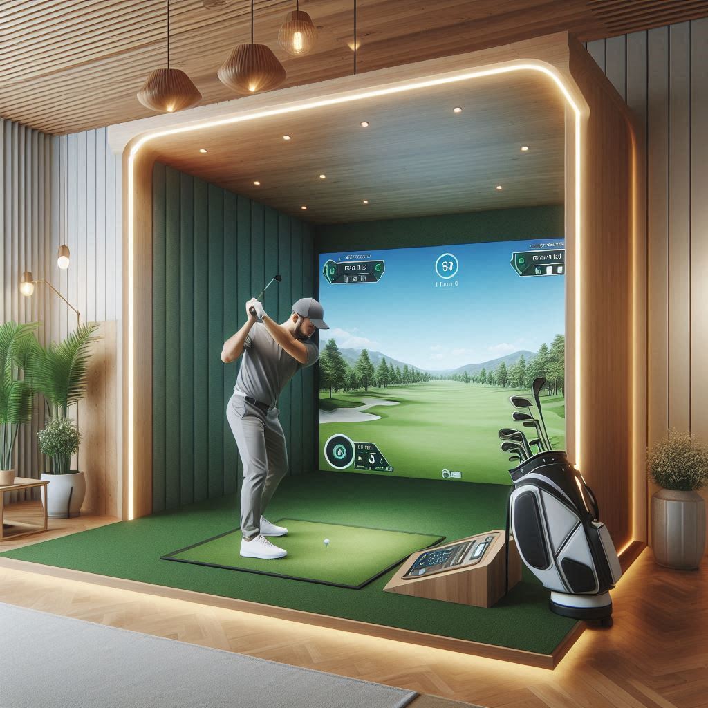 스크린골프장 배경