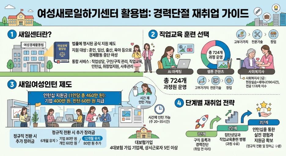여성새로일하기센터 활용법