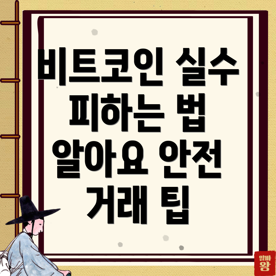 비트코인 거래 실수