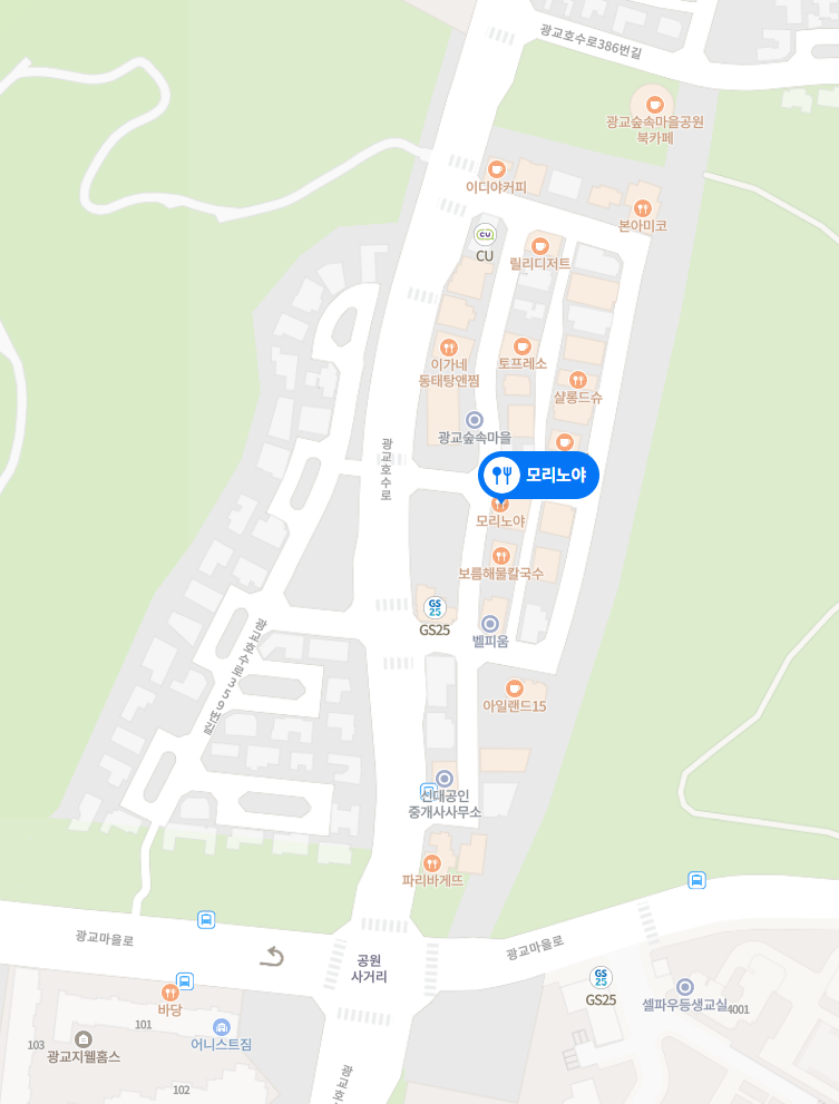 모리노야 위치/지도