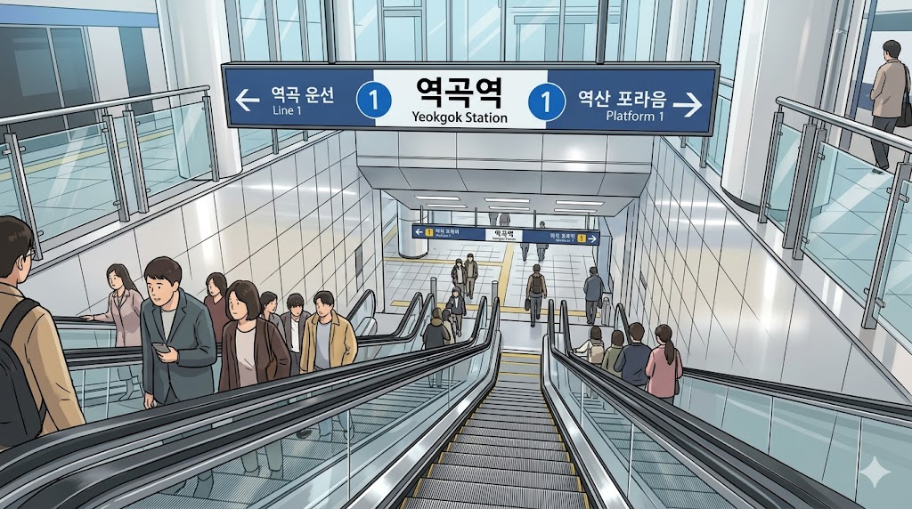 최신 1호선 역곡역 용산행 급행 전철 시간표