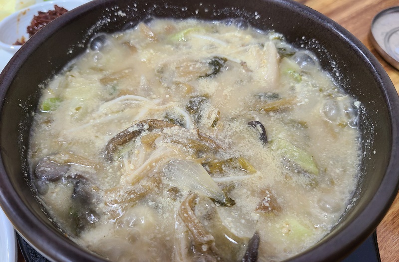 시래기버섯들깨탕