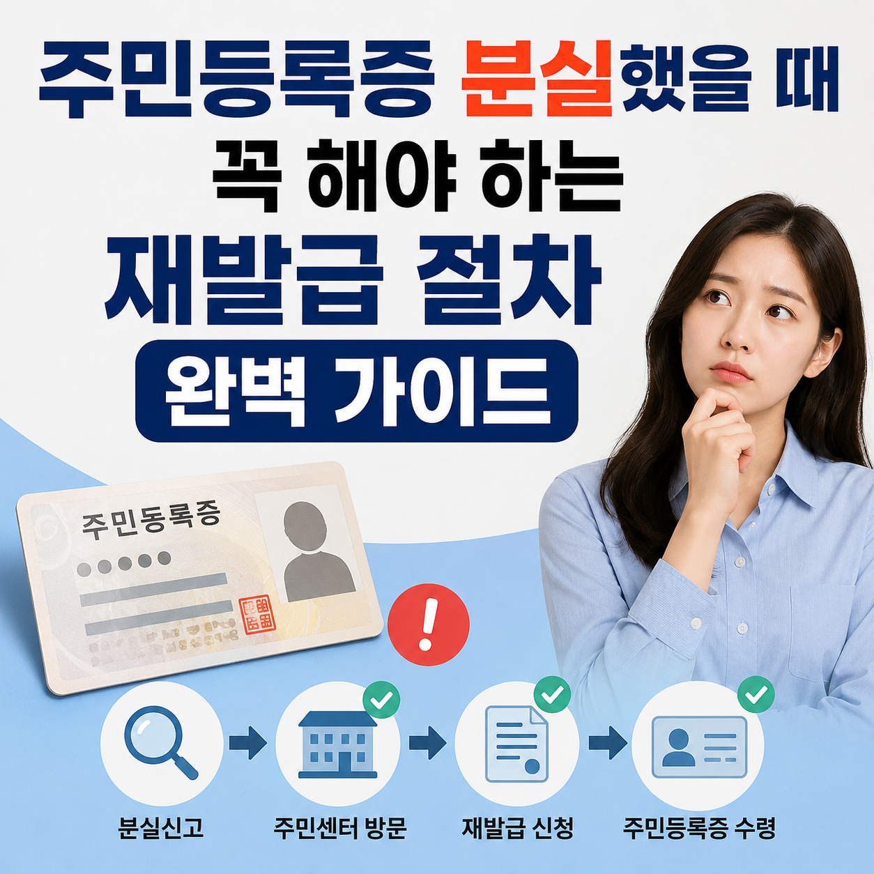 주민등록증 재발급