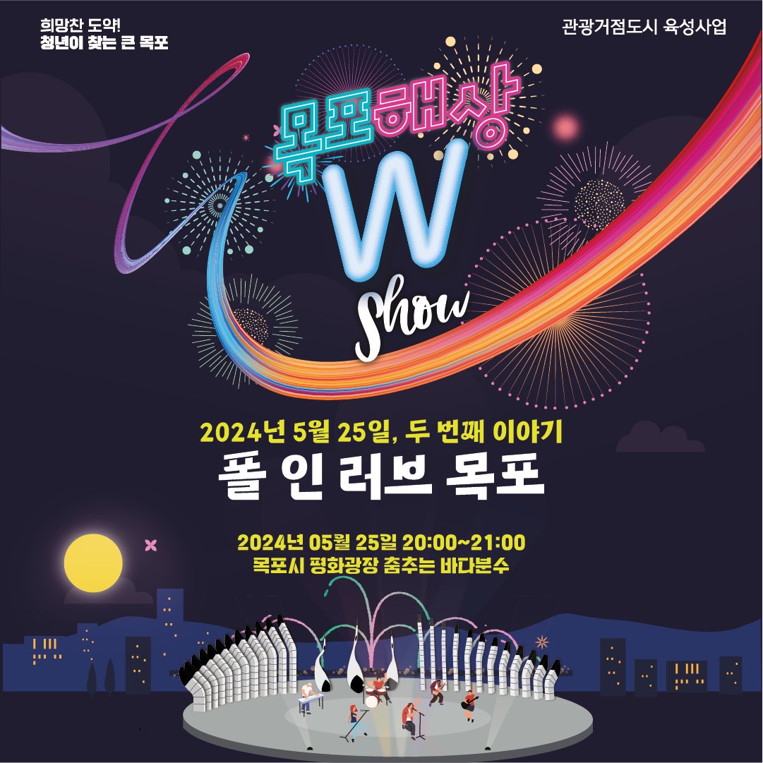 2024 목포해상W쇼 포스터