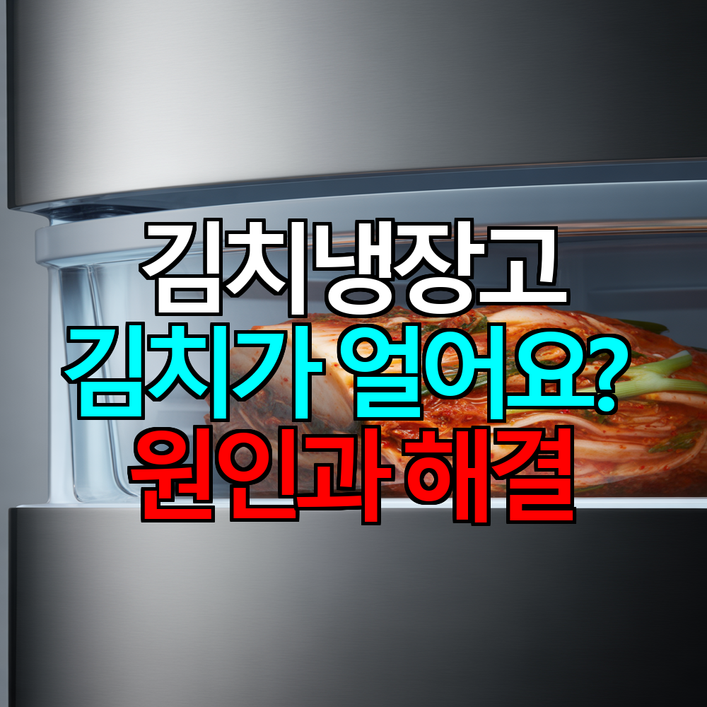 김치냉장고에서 김치가 얼어요? 원인과 해결 방법 총정리