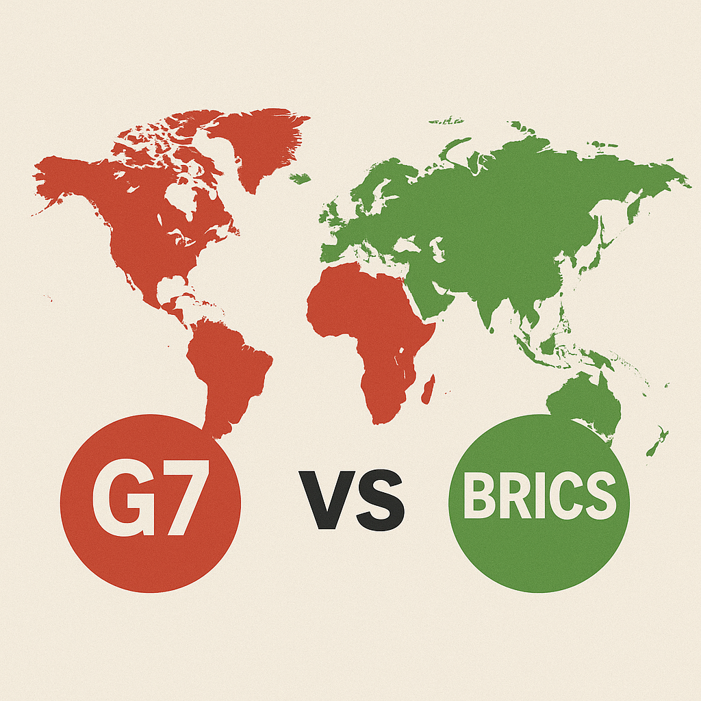 선진국 연합인 주요 7개국과 신흥국 중심의 협력체의 경제전쟁