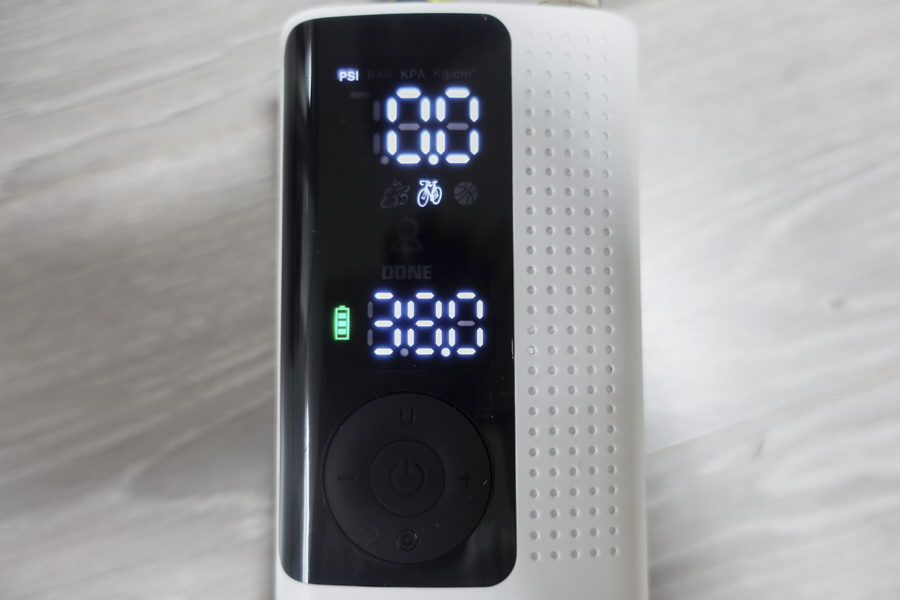 아이나비 타이어 공기압 주입기 공기압 설정 오토바이