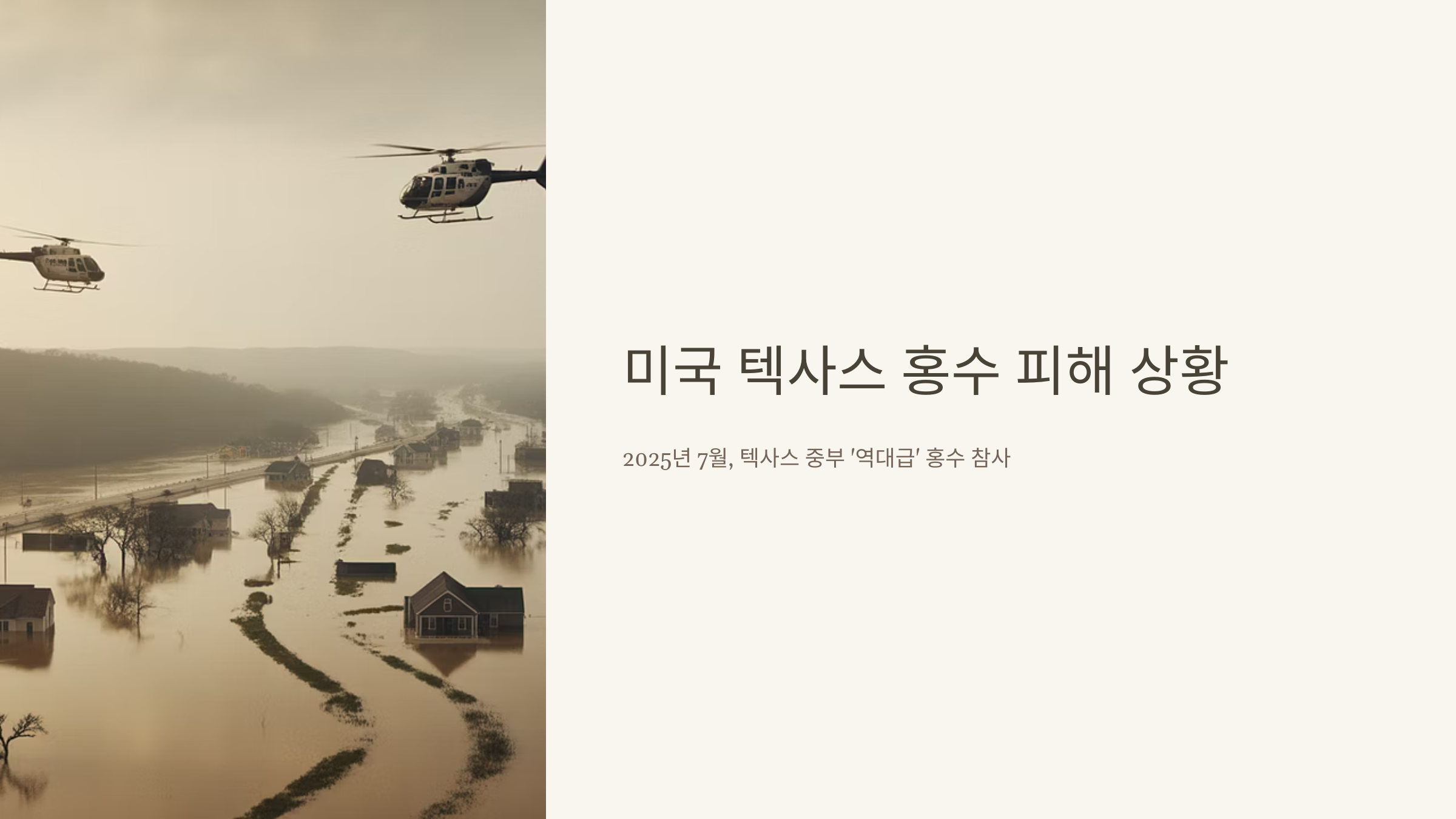 텍사스 홍수