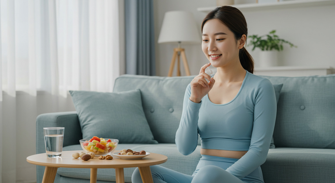 ๊ฐํ์ ๋จ์ํ๋ ์ฌ์ฑ ์ด๋ฏธ์ง