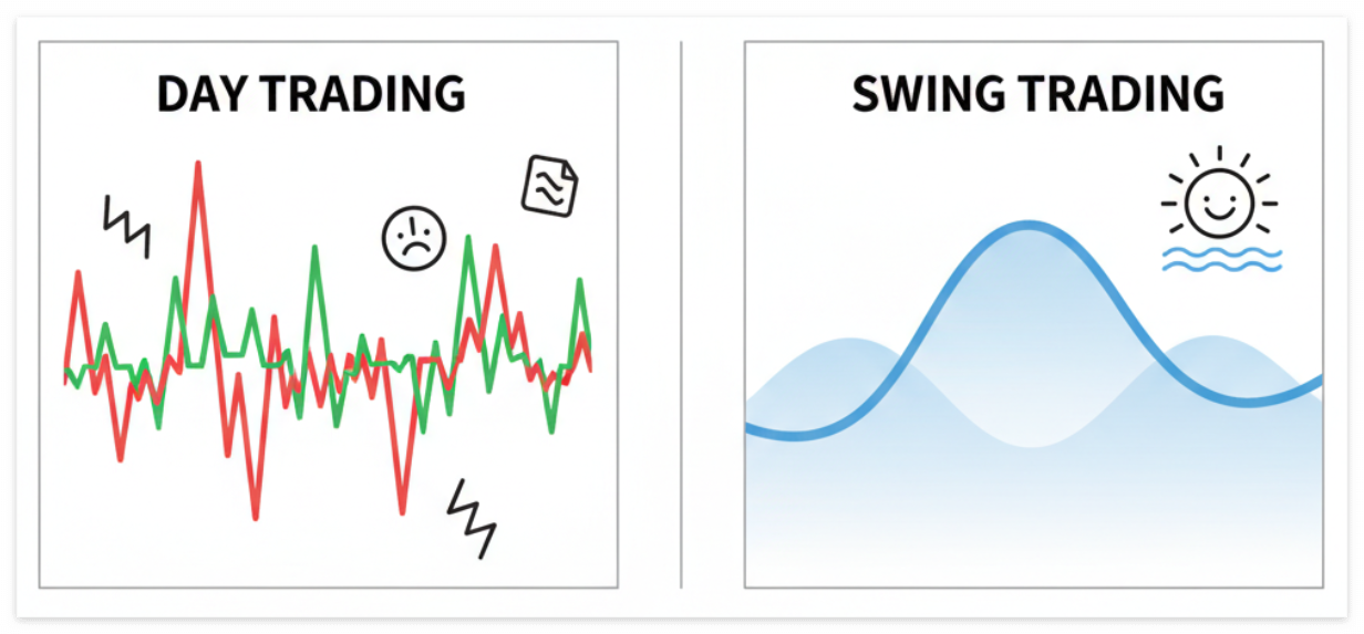단타 vs 스윙 : 스트레스 없는 투자의 시작