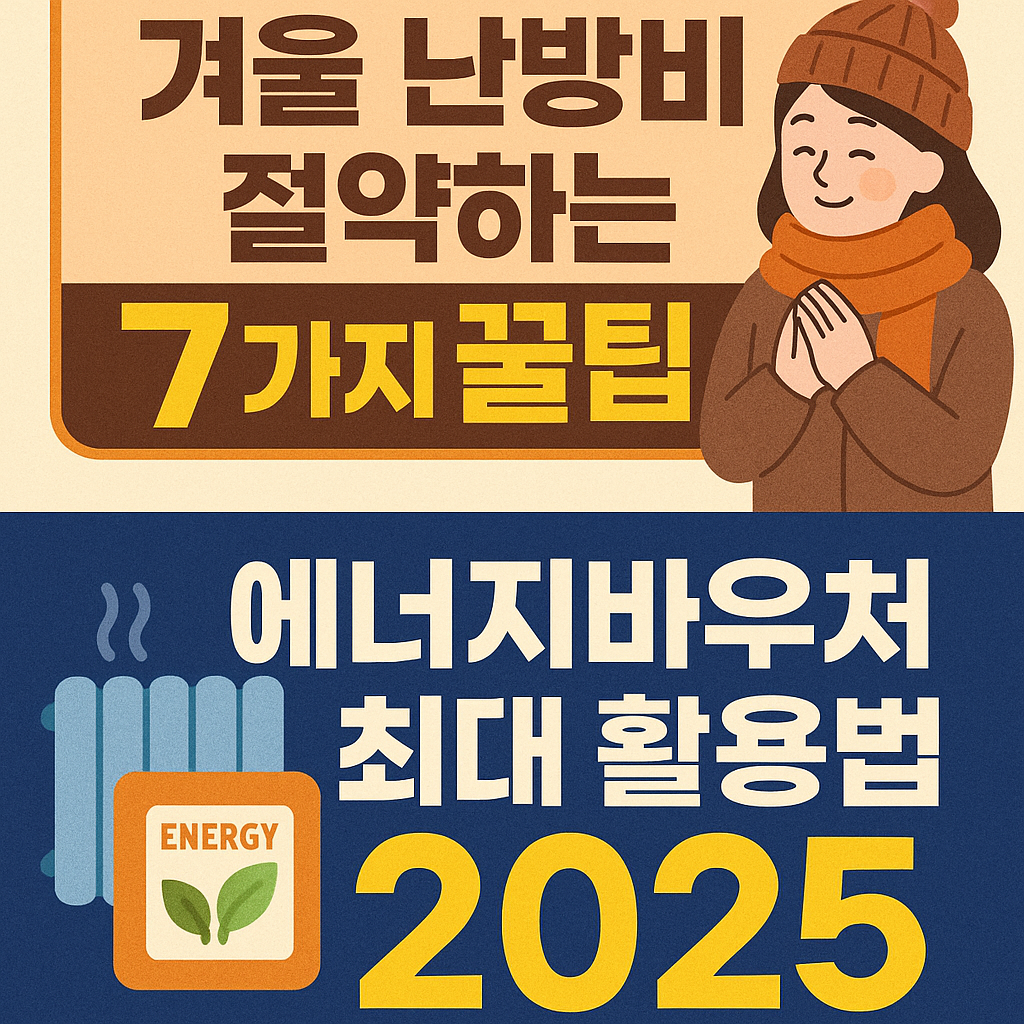 겨울난방비 절얄하는 7가지 꿀팁 에너지바우처
