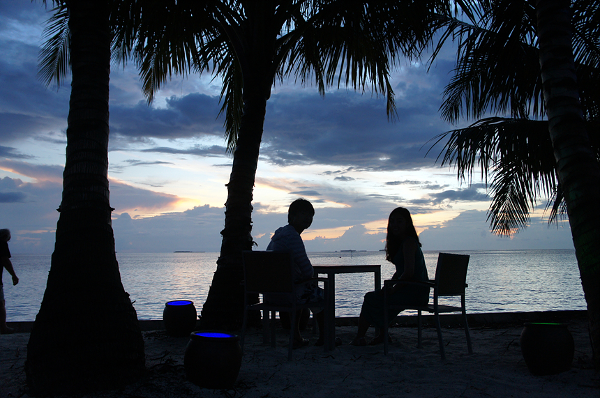 석양이 질때 모습