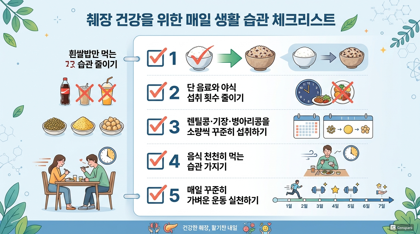 췌장을 살리는 식습관 체크리스트