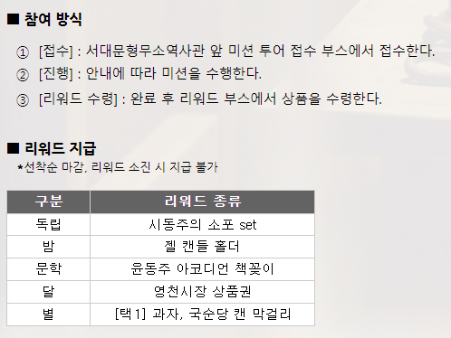 리워드 확인하기