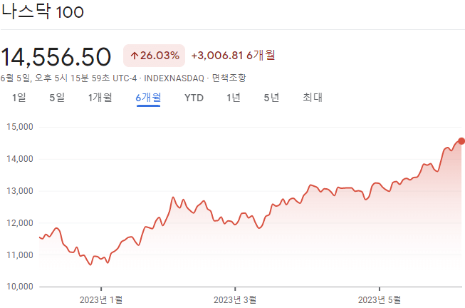 나스닥100 지수 표